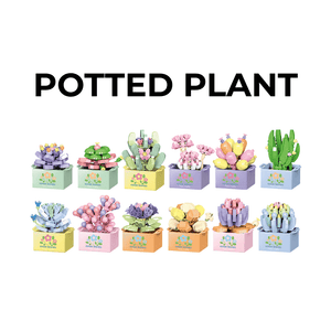Nano Blocks Potted Plant Set (1β12 Designs) | Mini Plant Building Block Toys - HDBK Official