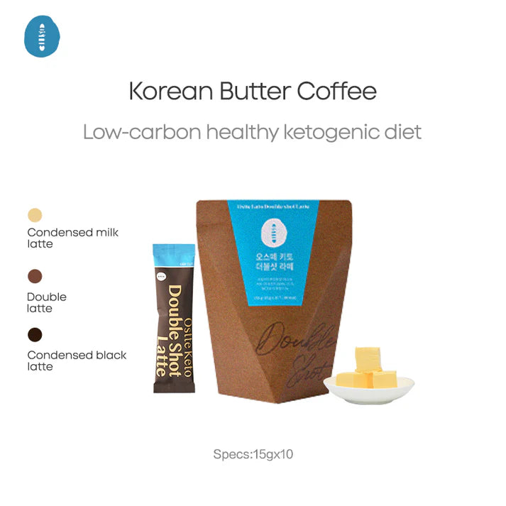 OSTTE Sculpt Latte – Double Latte Keto Butter Coffee | Low-Carb Energy Drink