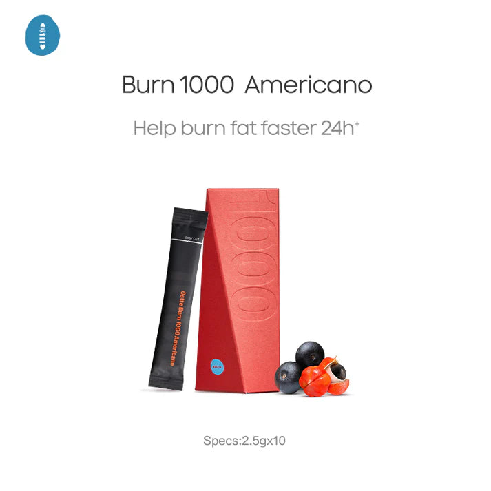 OSTTE Burnblack 1000 – Intense Americano | High-Caffeine Energy Drink