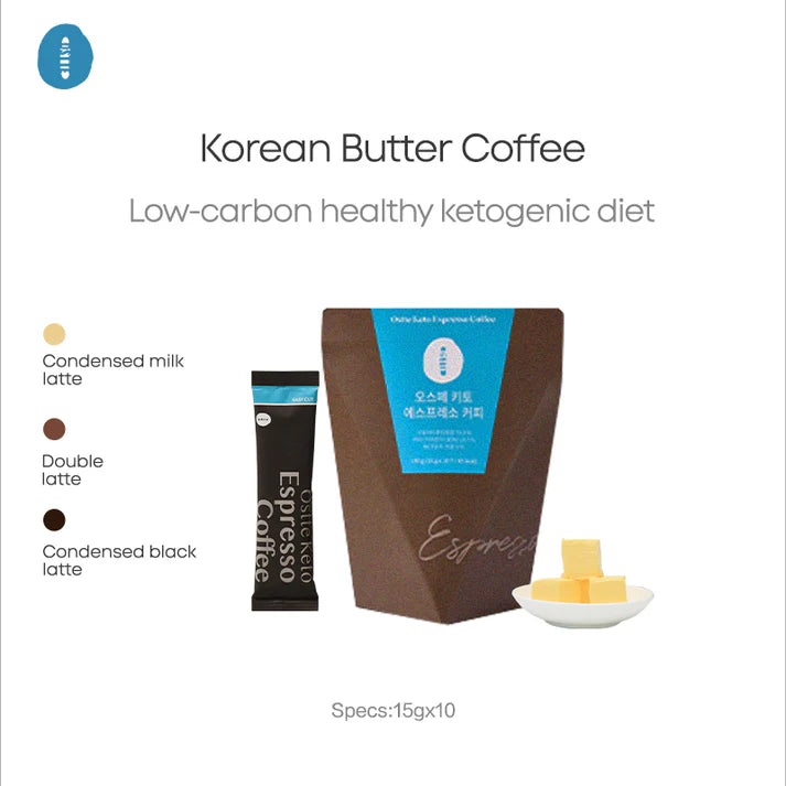 OSTTE Sculpt Latte – Espresso Keto Butter Coffee | Low-Carb Energy Drink