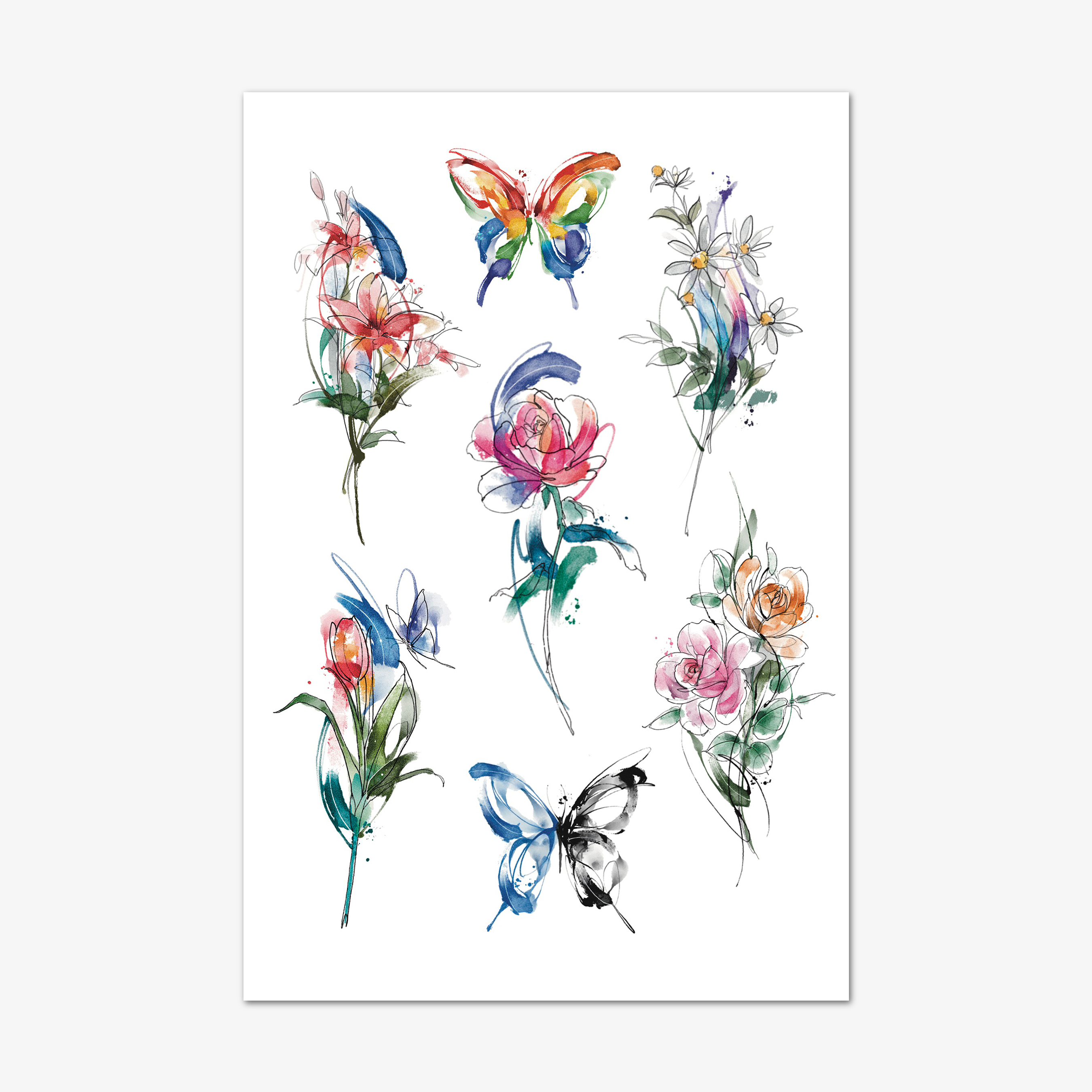 RAIN - Temporary Tattoo Sticker